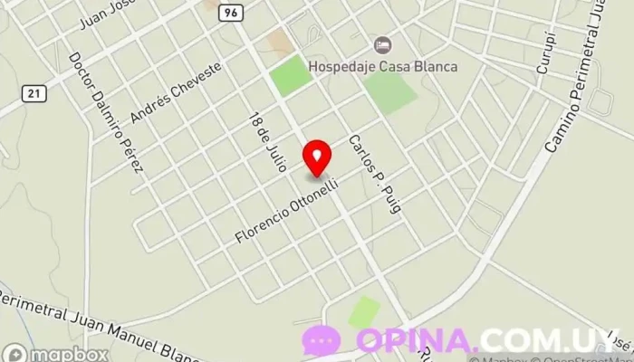 mapa de La Vieja Escuela Fabricante de herramientas en Dolores