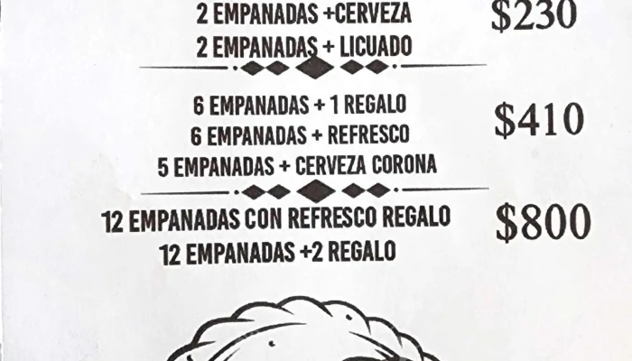 La Zona Empanadas -  Menu - Maldonado