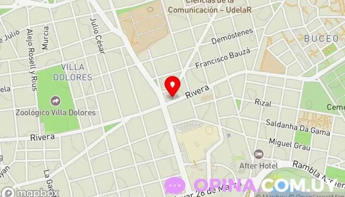 mapa de Language Technology Institute Academia de inglés, Representante comercial en Montevideo