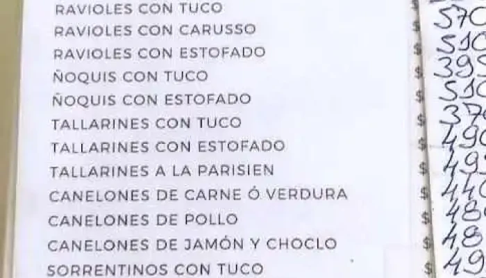 Las Palmas -  Menu - Montevideo