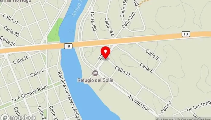 mapa de Las vegas, la Floresta Restaurante americano en La Floresta