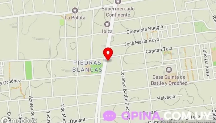 mapa de LASEREIA  en Montevideo