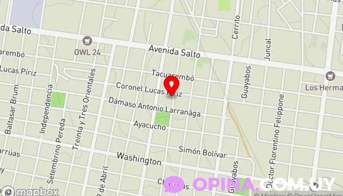 mapa de Latina FM 95.3 Emisora de radio en Paysandú