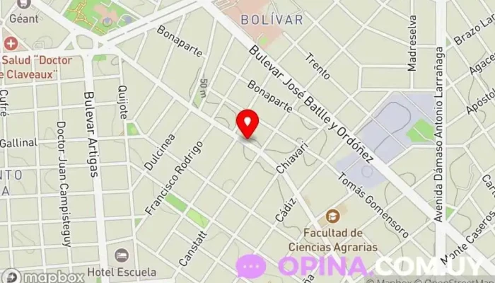 mapa de Laurence Larsen Colegio privado en Montevideo