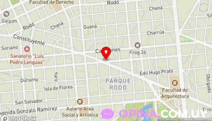 mapa de Lautréamont Librería Librería, Tienda de manualidades y bellas artes, Organización de arte, Editorial en Montevideo