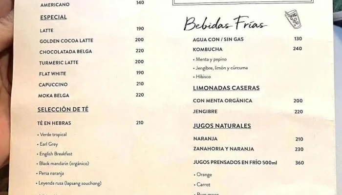 Le Pain Quotidien -  Menu - Montevideo