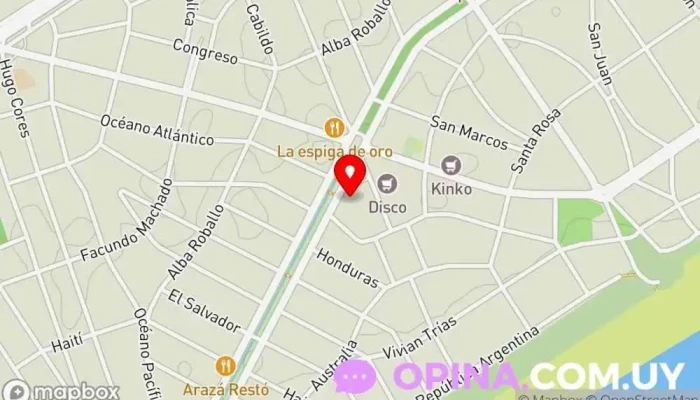 mapa de Legión Tienda de ropa en Ciudad de la Costa