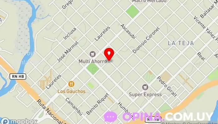 mapa de Lencina & Cía. Centro comercial en Montevideo