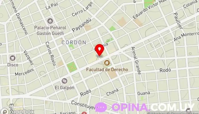 mapa de Librería Bildung Libros. Librería anticuaria en Montevideo