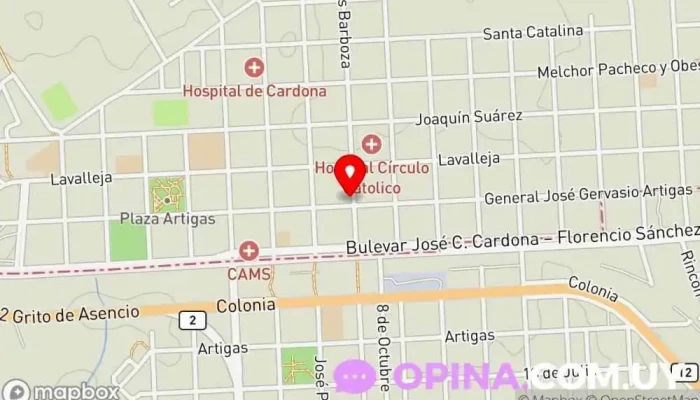 mapa de Librería Bohemia Librería en Cardona