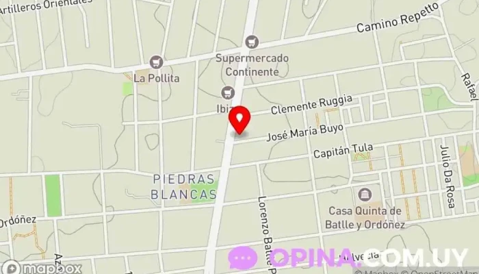 mapa de Librería Coty Librería en Montevideo