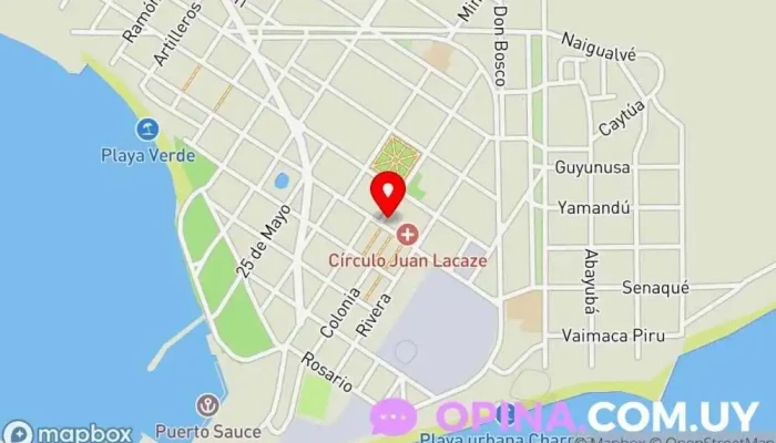 mapa de Librería Del Estudiante Centro comercial en Juan L. Lacaze