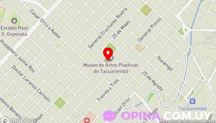 mapa de Librería Difusión Librería en Tacuarembó