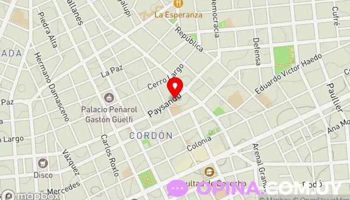 mapa de Librería Hermes Librería en Montevideo