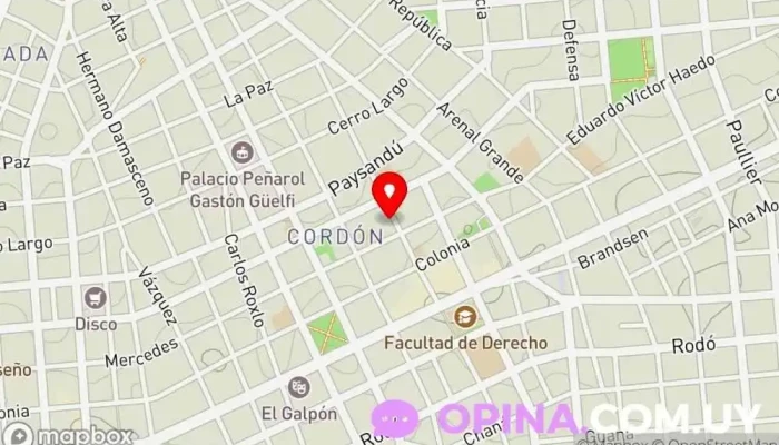 mapa de Librería La Tía Ana Librería en Montevideo