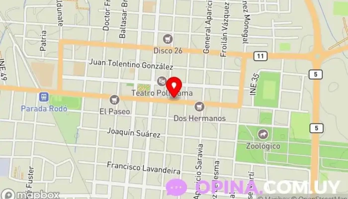 mapa de Librería Lo de Pompona Librería en Canelones