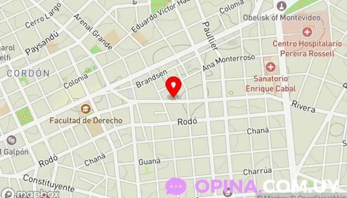 mapa de Librería Los Miserables Librería en Montevideo