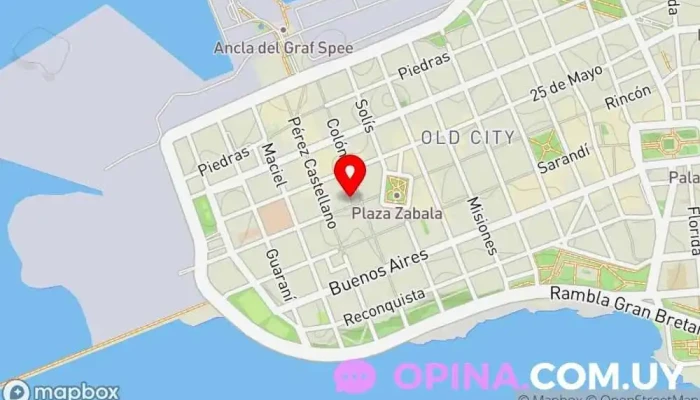 mapa de Librería Tienda de libros de segunda mano en Montevideo