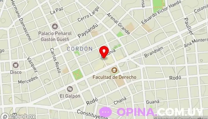 mapa de Librería Montevideo Librería en Montevideo