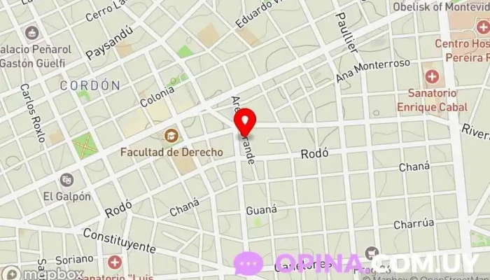 mapa de Librería Sureda Librería en Montevideo