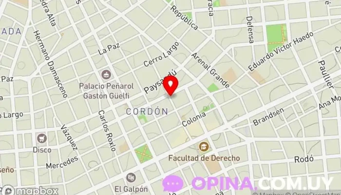 mapa de Librería Vila Librería en Montevideo