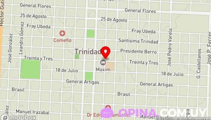 mapa de Librería y Papelería Casa Muñiz Papelería, Librería, Juguetería en Trinidad