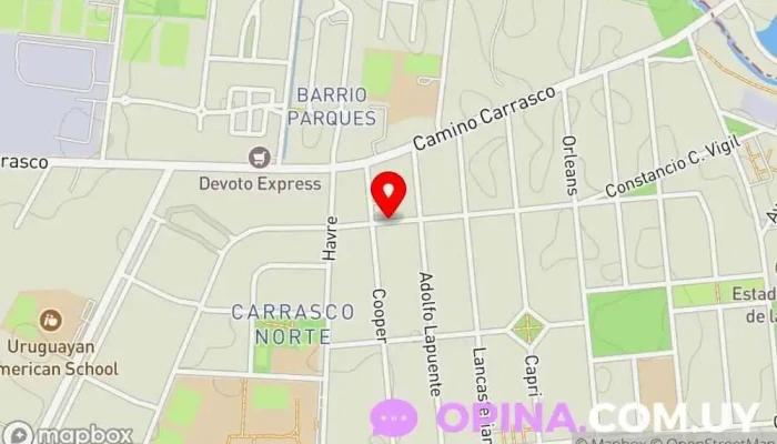 mapa de Libros Carrasco Tienda de libros de segunda mano en Montevideo