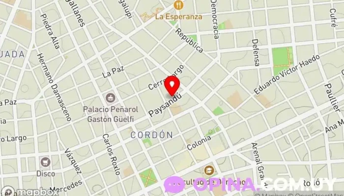 mapa de Libros de la Feria de TN Librería en Montevideo