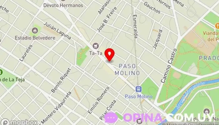 mapa de Libros Del Paso Librería en Montevideo