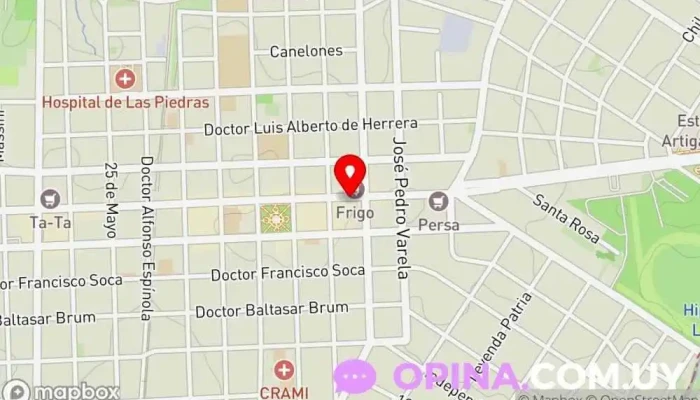 mapa de Libros Frida Librería en Las Piedras