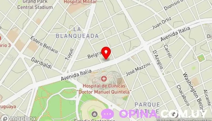 mapa de Librosya Librería en Montevideo