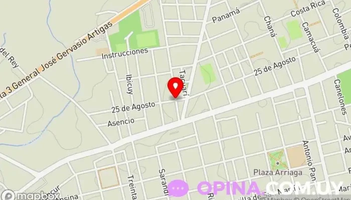 mapa de Lic. Diego Munaretto Clínica de fisioterapia en San José de Mayo