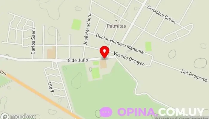 mapa de Liceo de Palmitas Escuela en Palmitas