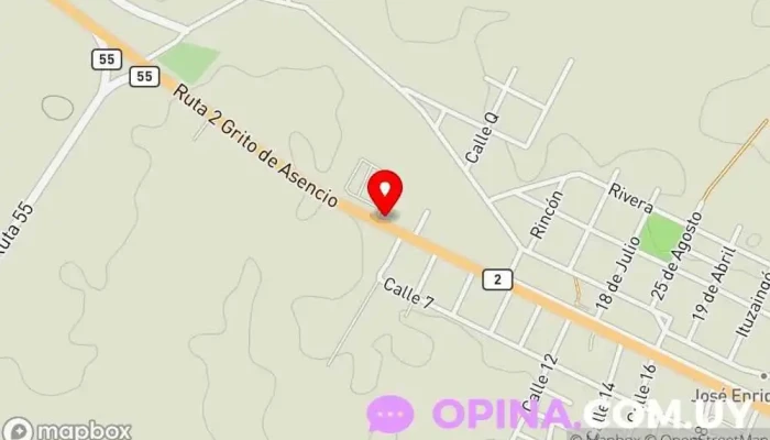 mapa de Liceo Micaela Drovandi Escuela en José Enrique Rodó