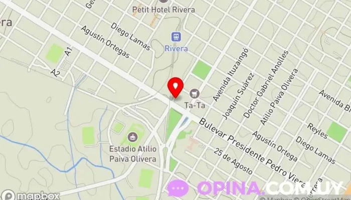 mapa de Lidemar Escuela de Choferes Autoescuela en Rivera