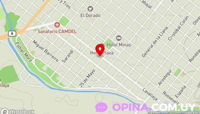 mapa de Límite Gym Gimnasio en Minas