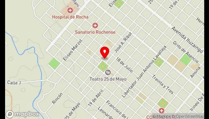 mapa de Lo De l' Nestor Restaurante en Rocha