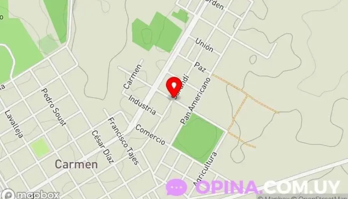 mapa de Lo de Luchito Casa rural en Villa del Carmen