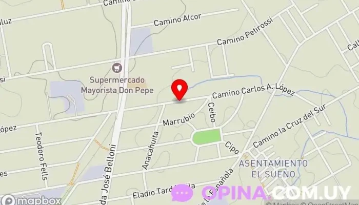 mapa de Lo de Mónica Papelería en Montevideo