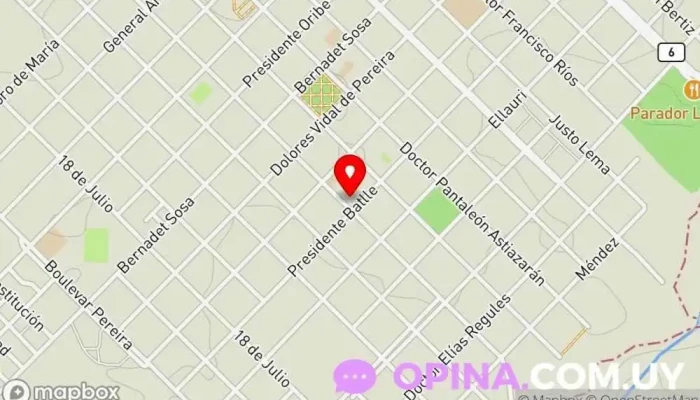 mapa de Lo del Gordo Diego Complejo de apartamentos en Sarandí del Yí