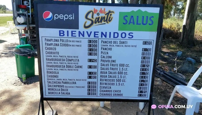 Lo Del Santi -  Menu - Durazno
