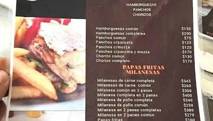 Lo Mas Rico Comida Al Paso Menu - Col. del Sacramento