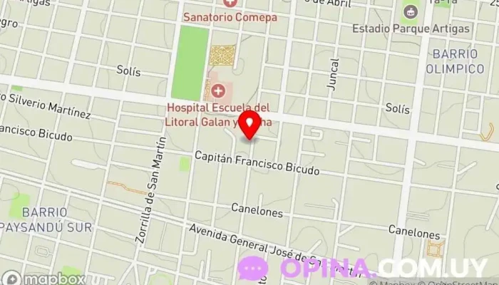 mapa de Local y Papeleria Paquetitos Tienda de artículos para el hogar en Paysandú