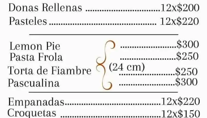 Lodealmita Menu - Rivera