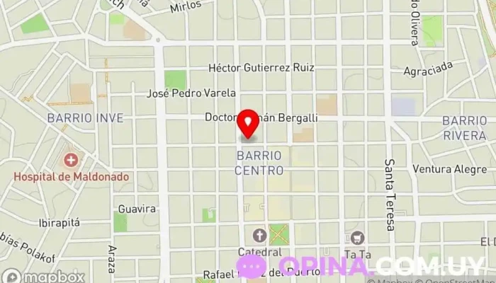 mapa de Londinium - ELT&L Academia de inglés en Maldonado