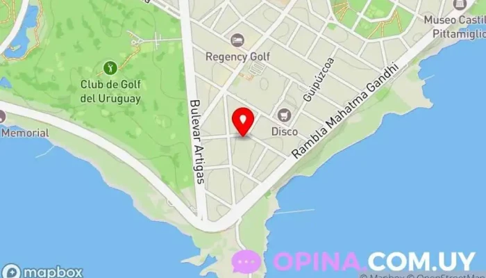 mapa de Look Urbano Schurman, Toppik y Protesis Capilares, Montevideo, Uruguay. Clínica especializada en Montevideo