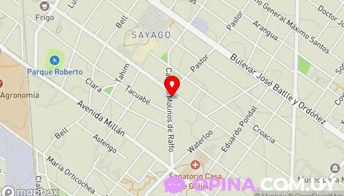 mapa de Lopez&Lespiaux Negocios Inmobiliarios Oficinas de empresa en Montevideo