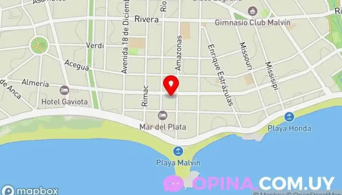 mapa de Lore.estética.avanzada Clínica ambulatoria en Montevideo