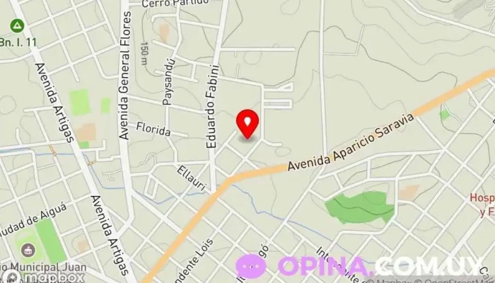 mapa de Los Cabritos Centro de educación preescolar en Minas