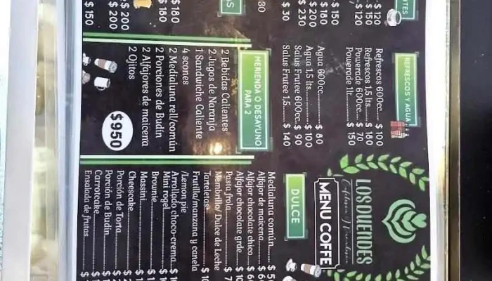 Los Duendes -  Menu - Piri&aacute;polis